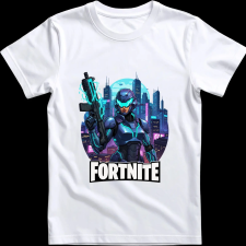 Createyou Fortnite egyedi póló 4 - Férfi - Fehér - 3XL férfi póló