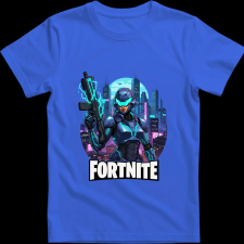 Createyou Fortnite egyedi póló 4 - Férfi - Királykék - 3XL férfi póló