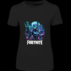 Createyou Fortnite egyedi póló 4 - Női - Fekete - 2XL
