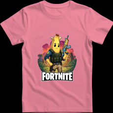 Createyou Fortnite egyedi póló 5 - Férfi - Pink - M