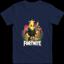 Createyou Fortnite egyedi póló 5 - Férfi - Sötétkék - S férfi póló