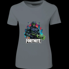 Createyou Fortnite egyedi póló 6 - Női - Szürke - S női póló