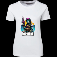 Createyou Fortnite egyedi póló - Női - Fehér - S női póló
