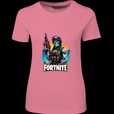 Createyou Fortnite egyedi póló - Női - Pink - L