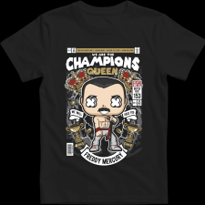 Createyou Freddy Mercuri Queen - Férfi - Fekete - S férfi póló