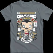 Createyou Freddy Mercuri Queen - Gyermek - Szürke - S gyerek póló