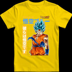 Createyou GOKU BLUE - Gyermek - Sárga - XL