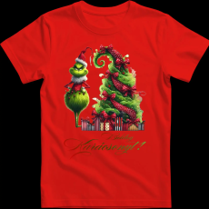 Createyou Grinch,Boldog Karácsonyt! - Férfi - Piros - S