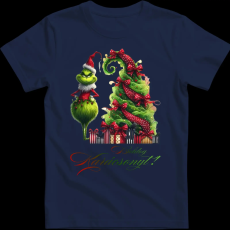 Createyou Grinch,Boldog Karácsonyt! - Férfi - Sötétkék - 3XL