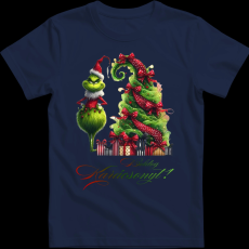 Createyou Grinch,Boldog Karácsonyt! - Férfi - Sötétkék - XL