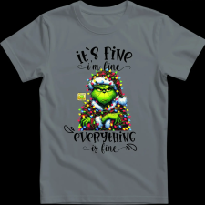 Createyou Grinch - Férfi - Szürke - 3XL férfi póló