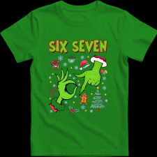 Createyou Grinch six seven - Férfi - Zöld - 3XL férfi póló