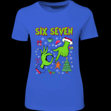 Createyou Grinch six seven - Női - Királykék - 2XL női póló