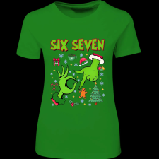 Createyou Grinch six seven - Női - Zöld - L női póló