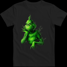 Createyou Grinch szaggatott - Férfi - Fekete - 2XL férfi póló