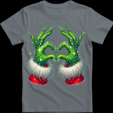 Createyou Grincs szív - Gyermek - Szürke - L