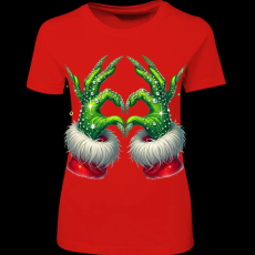 Createyou Grincs szív - Női - Piros - L