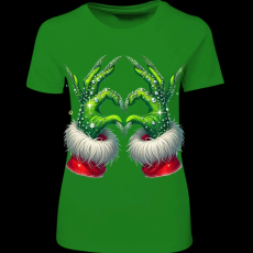 Createyou Grincs szív - Női - Zöld - L