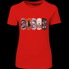 Createyou Halloween, mesés - Női , Piros , S női póló