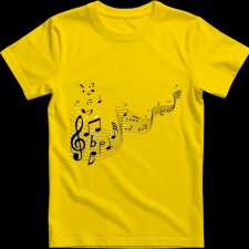 Createyou Hangjegyek - Férfi , Sárga , 2XL férfi póló
