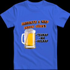 Createyou Hetente 3 nap iszok sört! - Férfi - Királykék - M