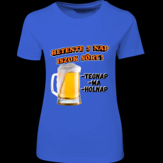 Createyou Hetente 3 nap iszok sört! - Női - Királykék - M