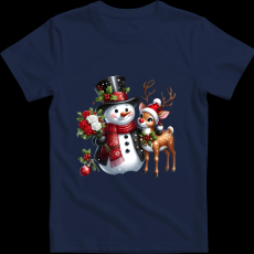 Createyou Hóember szarvassal - Férfi - Sötétkék - M