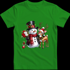 Createyou Hóember szarvassal - Férfi - Zöld - 3XL