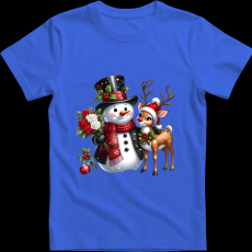 Createyou Hóember szarvassal - Gyermek - Királykék - S