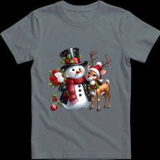 Createyou Hóember szarvassal - Gyermek - Szürke - S