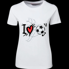 Createyou I love foci - Női , Fehér , M