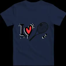 Createyou I love tenisz - Gyermek , Sötétkék , XL
