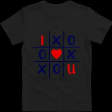 Createyou I Love You amőba - Gyermek , Fekete , L