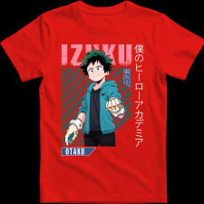 Createyou Izuku Midoriya - Férfi - Piros - S férfi póló