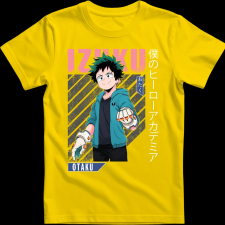 Createyou Izuku Midoriya - Gyermek - Sárga - XS gyerek póló