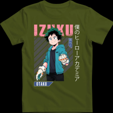 Createyou Izuku Midoriya - Gyermek - Sötétzöld - M gyerek póló