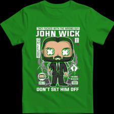Createyou John Wick - Gyermek - Zöld - XL gyerek póló