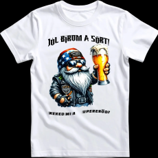 Createyou Jól bírom a sört - Férfi - Fehér - S