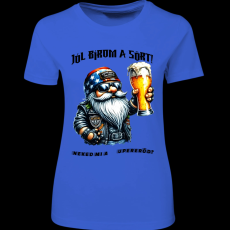 Createyou Jól bírom a sört - Női - Királykék - M