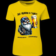 Createyou Jól bírom a sört - Női - Sárga - M
