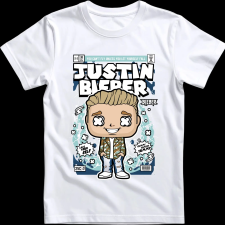 Createyou Justin Bieber - Férfi - Fehér - S férfi póló