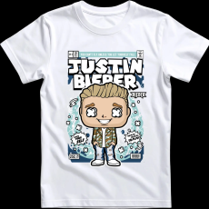 Createyou Justin Bieber - Férfi - Fehér - XL