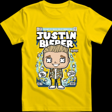 Createyou Justin Bieber - Férfi - Sárga - L