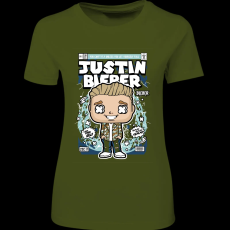 Createyou Justin Bieber - Női - Sötétzöld - S