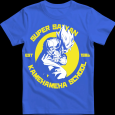 Createyou Kame Hame Ha - Férfi - Királykék - 2XL