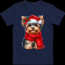 Createyou Karácsonyi Yorki - Gyermek - Sötétkék - L