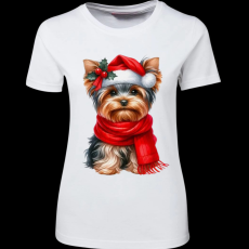 Createyou Karácsonyi Yorki - Női - Fehér - L