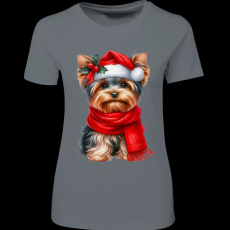 Createyou Karácsonyi Yorki - Női - Szürke - 2XL