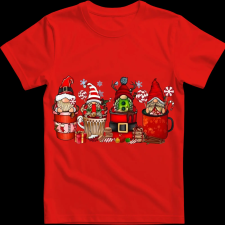 Createyou Kari manók bögrékben - Gyermek - Piros - S gyerek póló