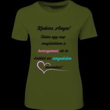 Createyou Kedves Anya - Női - Sötétzöld - 2XL női póló